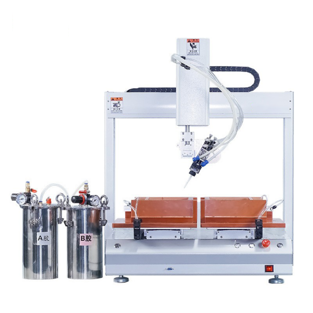 Electric vehicle control module glue filling machine