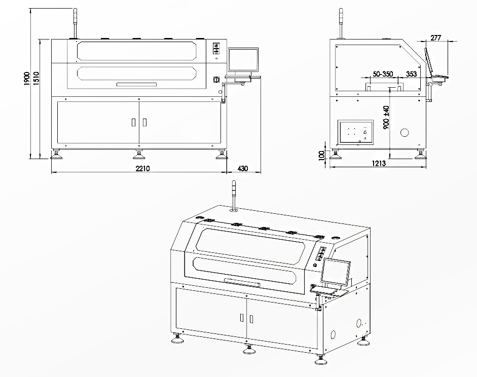 1500mm Automatic Solder Printer